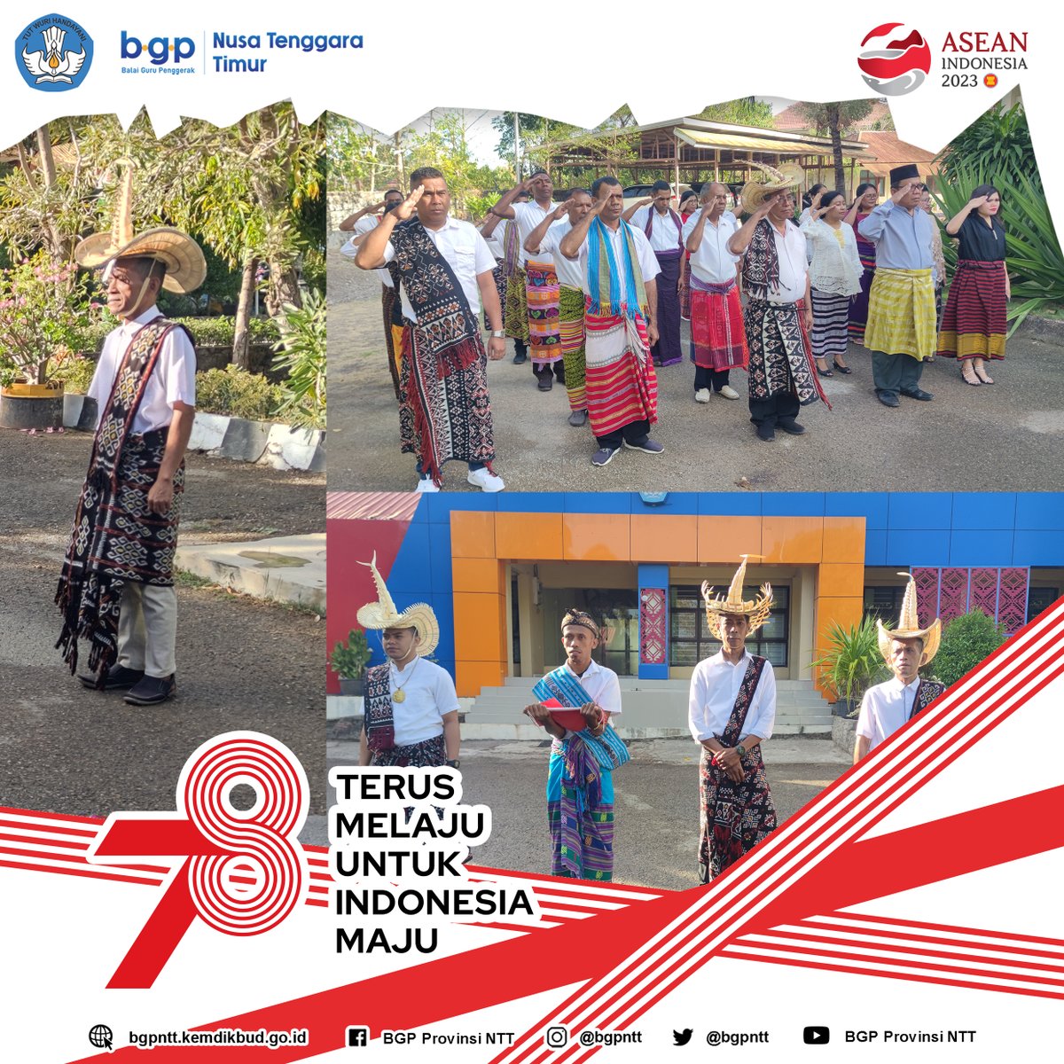 bgpntt's tweet photo. Untuk terus maju, kita harus melaju.
Mari melanjutkan semangat para pendahulu kita untuk senantiasa bergerak serentak mewujudkan Merdeka Belajar.

#MerdekaBelajar 
#HUT78RI
#BGPProvinsiNTT https://t.co/LKb6lhj7yD