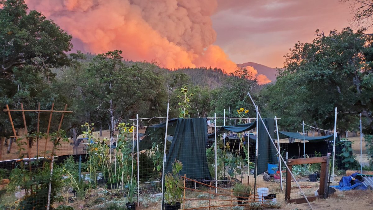 KaliforniaDhar1's tweet image. We did evacuate last night from #HeadFire 
It definitely for few hours start to look like #MckinneyFire 2.0