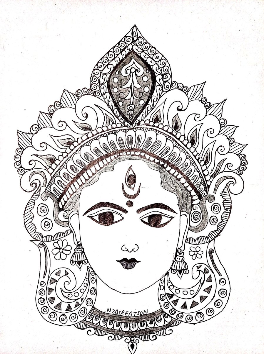 n3bcreation's tweet photo. #maa #mata #SanatanDharam #Hindutva #artist #art # https://t.co/z2p3QiVPCj