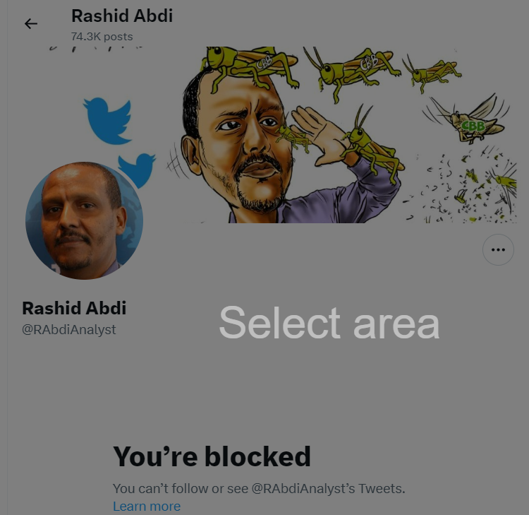samedia25's tweet photo. Pathetic #TPLF hireling Rashid Ali (RabidAli) launched an unprovoked attack. When I hit him back where it hurts the most, he had no choice but to surrender too soon and blocked me! Just like his paymasters, he is a cowardly monkey!🙈🙊🙉 https://t.co/AfNMSnvSLK