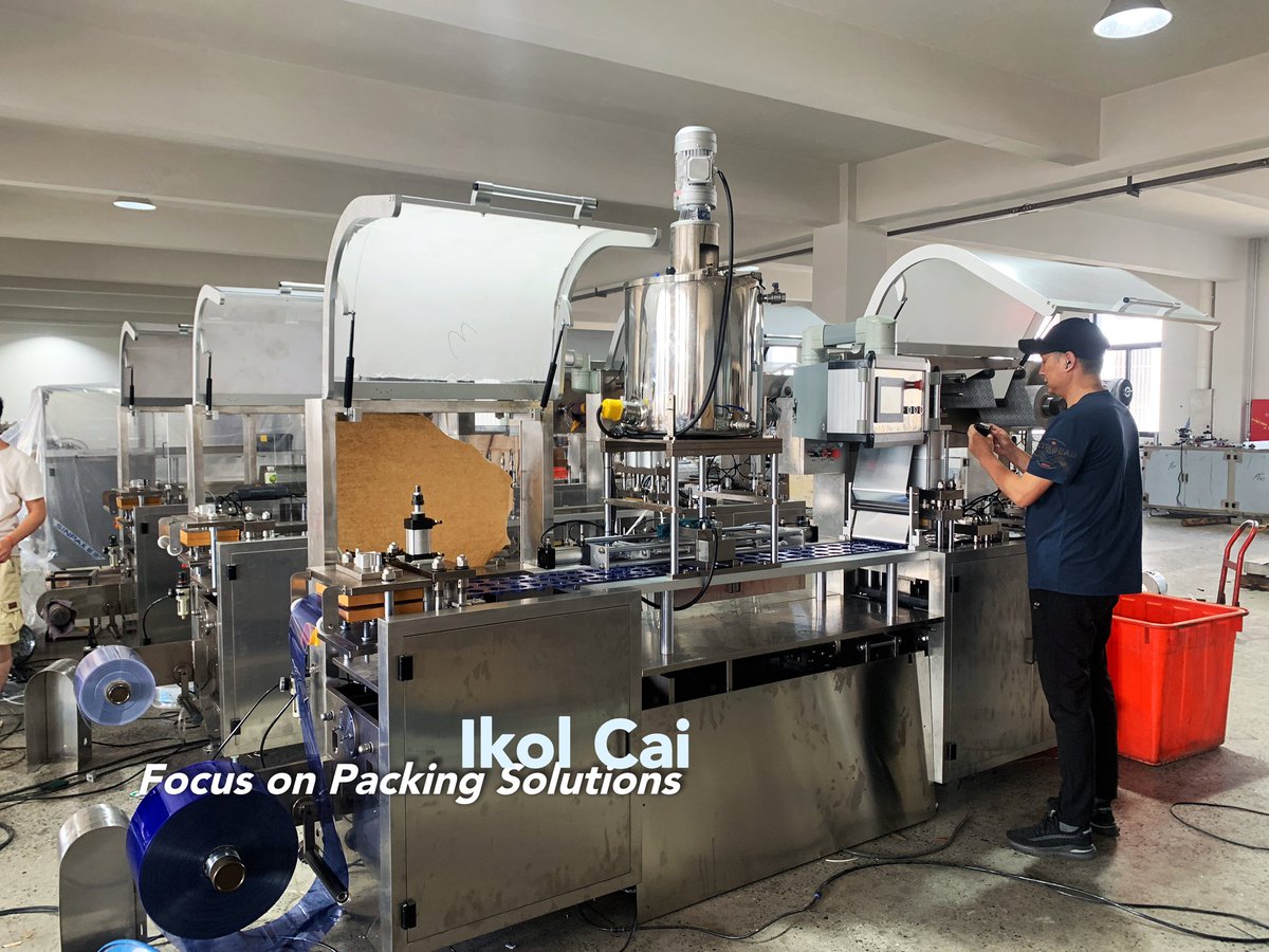 IkolCai's tweet photo. This DPP 260 automatic blister packing machine, equipped with a heating stirring barrel and piston pump, for peanut butter, ketchup, jam blister packaging.

Ikol Cai +86-18968820767
sales03@cngrandmachinery.com
ikol2014@gmail.com

#blisterpackingmachine
#blisterpackagingmachine https://t.co/ZGllUIfsLU
