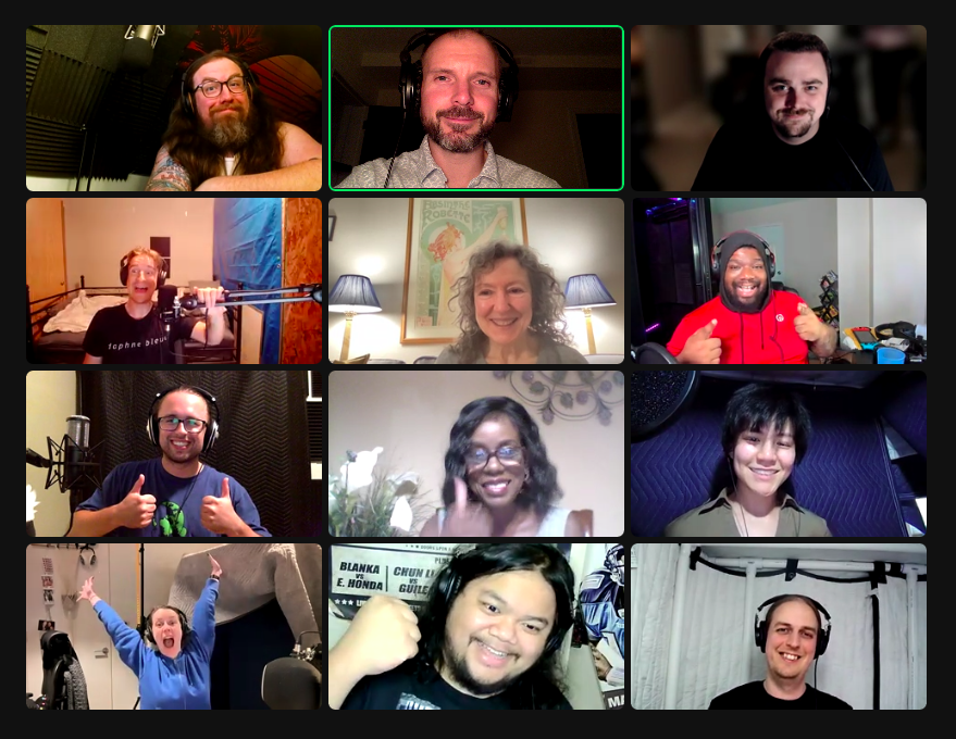 davebisson's tweet photo. Just wrapped up an amazing #AuthenticCommercialVoiceover class through @CloseCredits. You were all a joy to work with, and it was fantastic to watch you grow. Awesome work! Bonus shoutout to my amazing TA @BurgerJamil who keeps everything running 😁 https://t.co/EwqsKsP9Dj