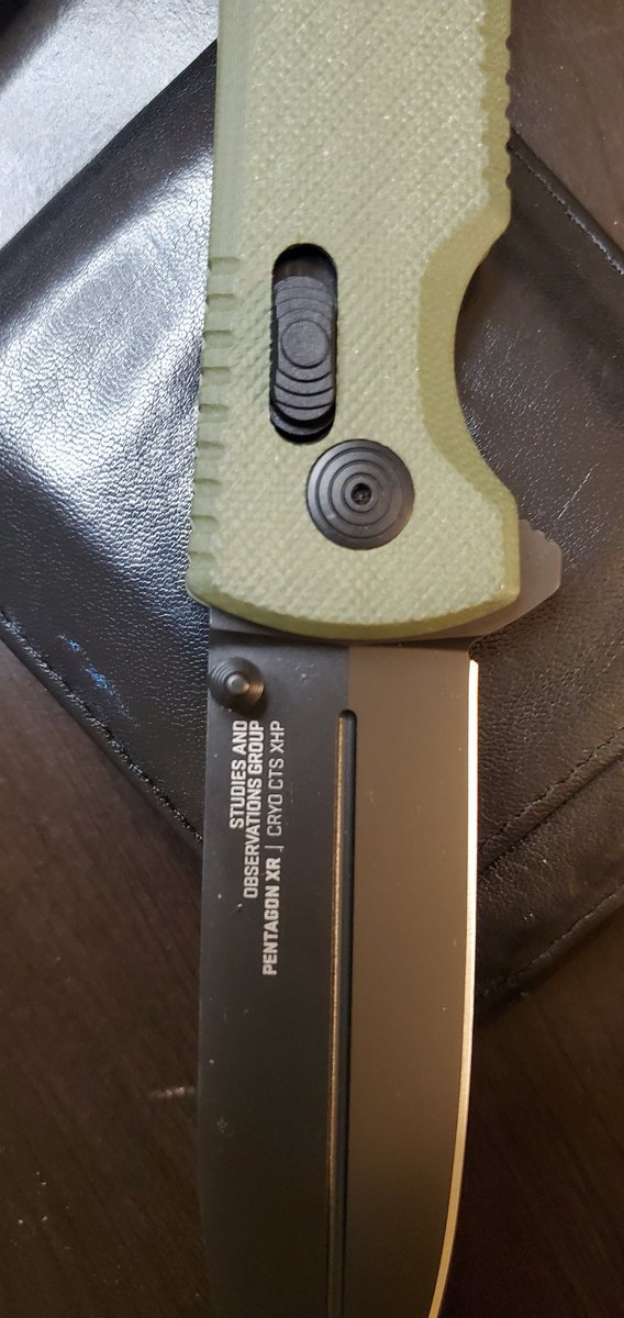 InThePocketEDC's tweet photo. Absolutely love the @SOGKnives Pentagon XR. It is a purpose built tactical folder. This means it will not meet all needs a knife can, but it may meet all the needs you expect of it. The XR lock is about tied with my smoothest deploying knife and it is a joy to use. #edc #knife https://t.co/TN3dIDmqle