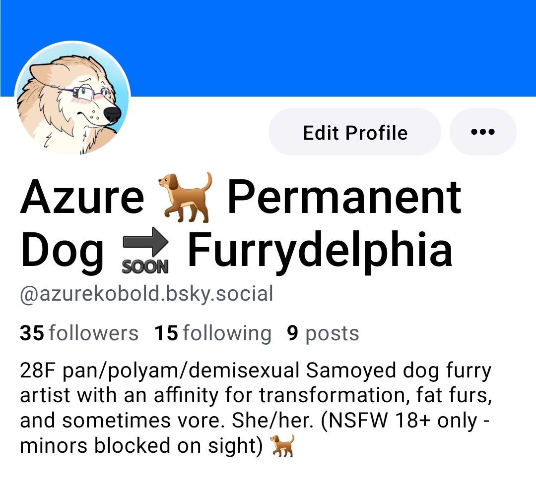 Just posting a little reminder, I'm on 🟦☁️ now as well! Still planning to keep posting here for now, but follow me over there too if you want! 🐕