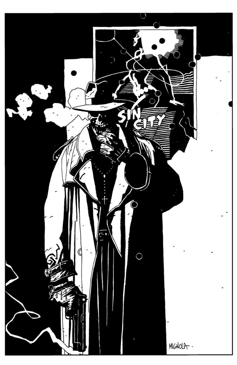 Sin City pin up by Mike Mignola <a href="/artofmmignola/">Mike Mignola</a>