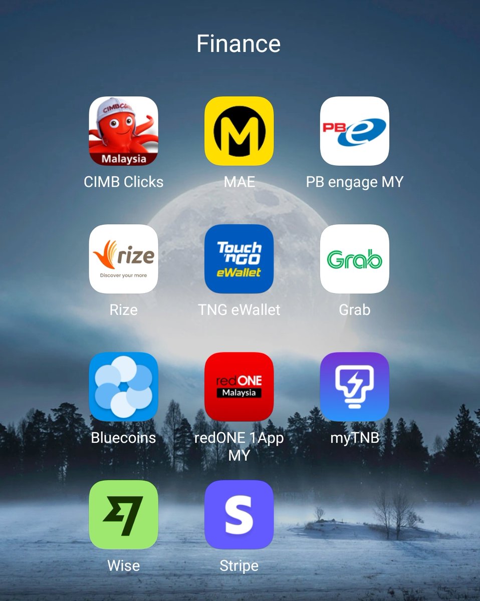 marcus_keong's tweet photo. These are the apps I'm currently using for finance.

I have
- 4 banking apps
- 2 e-Wallets
- 2 bill apps
- 2 foreign currency apps
- 1 expense tracker

I separate my investment apps from this Finance folder (next tweet) https://t.co/BrOxNu6RWX