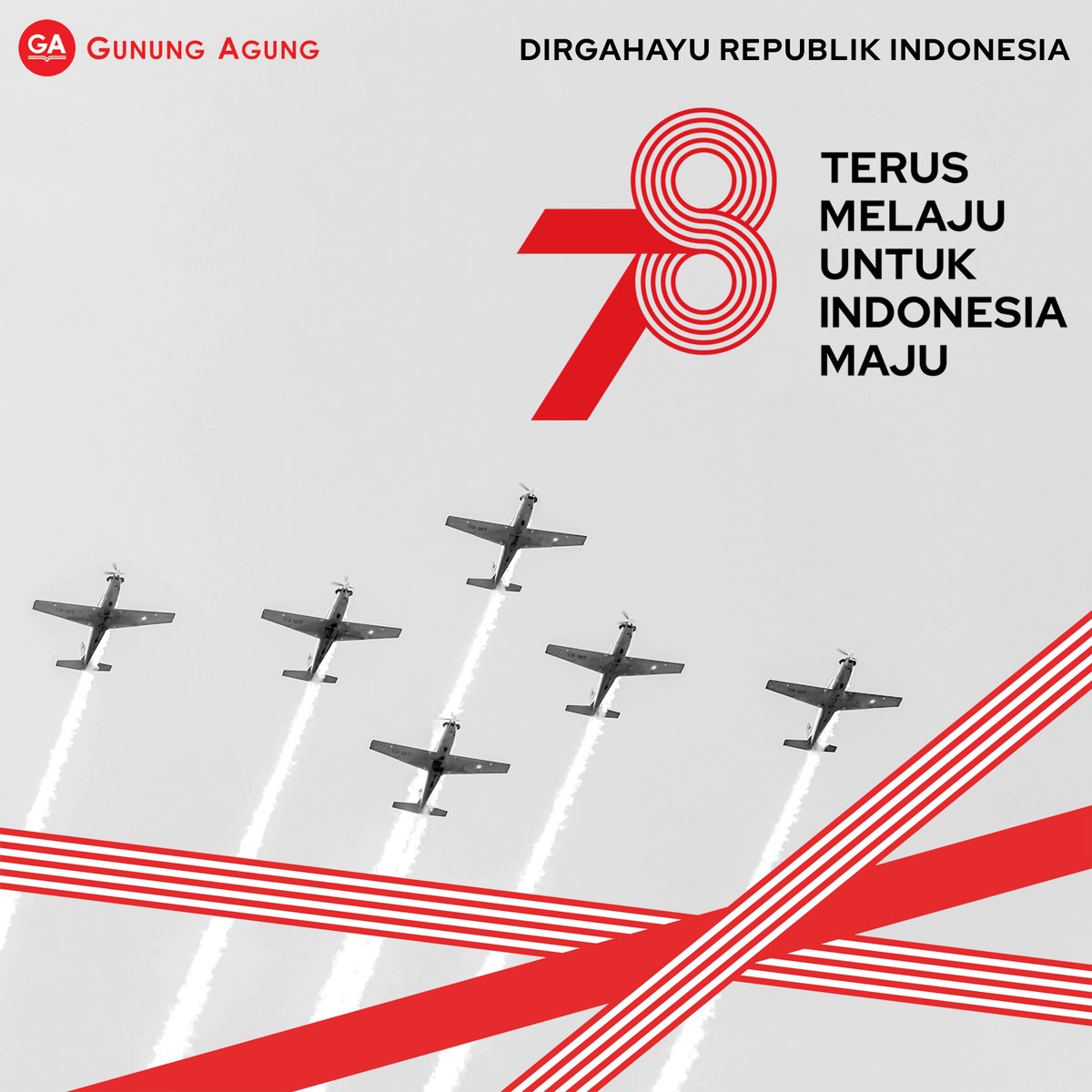Dirgahayu Republik Indonesia ke-78!🇮🇩

Terus Melaju Untuk Indonesia Maju.
Ayo, bersama-sama kita bangun Indonesia yang lebih baik!🫡🇮🇩

#Hut78RI #78thIndonesia #DirgahayuRepublikIndonesia #TerusMelajuUntukIndonesiaMaju #Bookstore #GunungAgung #MencerdaskanBangsa #Indonesia
