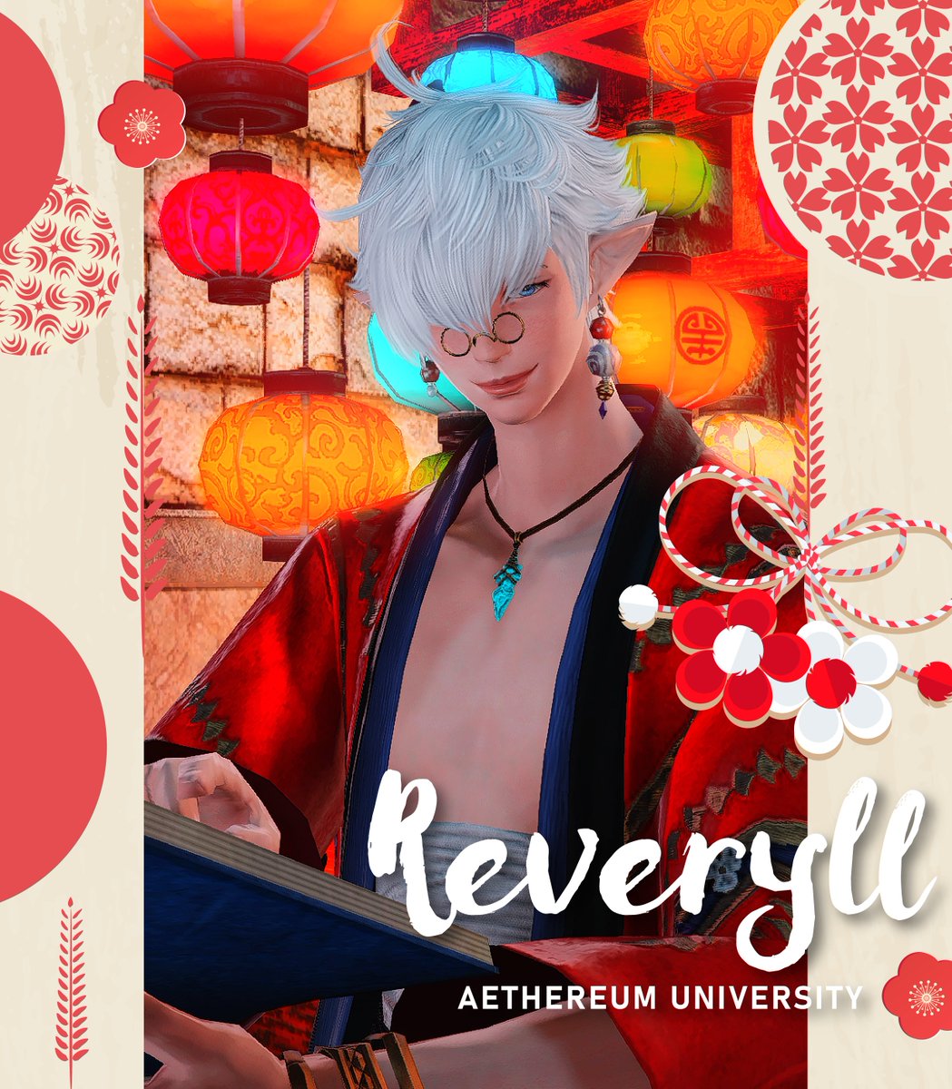 AethereumUni's tweet photo. "Matsuri celebrations are always brimming over with alluring things, scintillating feelings. I don't want to miss experiencing this together with you."

Strolling the night with Reveryll amidst the paper lanterns on August 27.

#ElementalDC #FFXIV #FFXIVRP #AethereumXIV #Elezen https://t.co/0FKgi7warR
