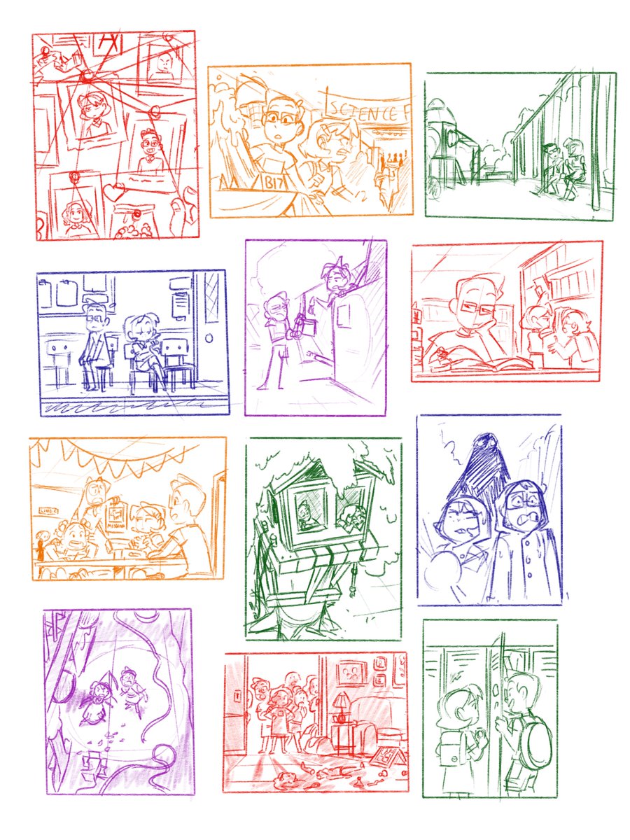 The next set I wanna do is based around my Kid Detective characters and are less about world building and more illustrative/narrative. Like comic cover mock-ups, more artwork that feel like story moments with mood and composition 