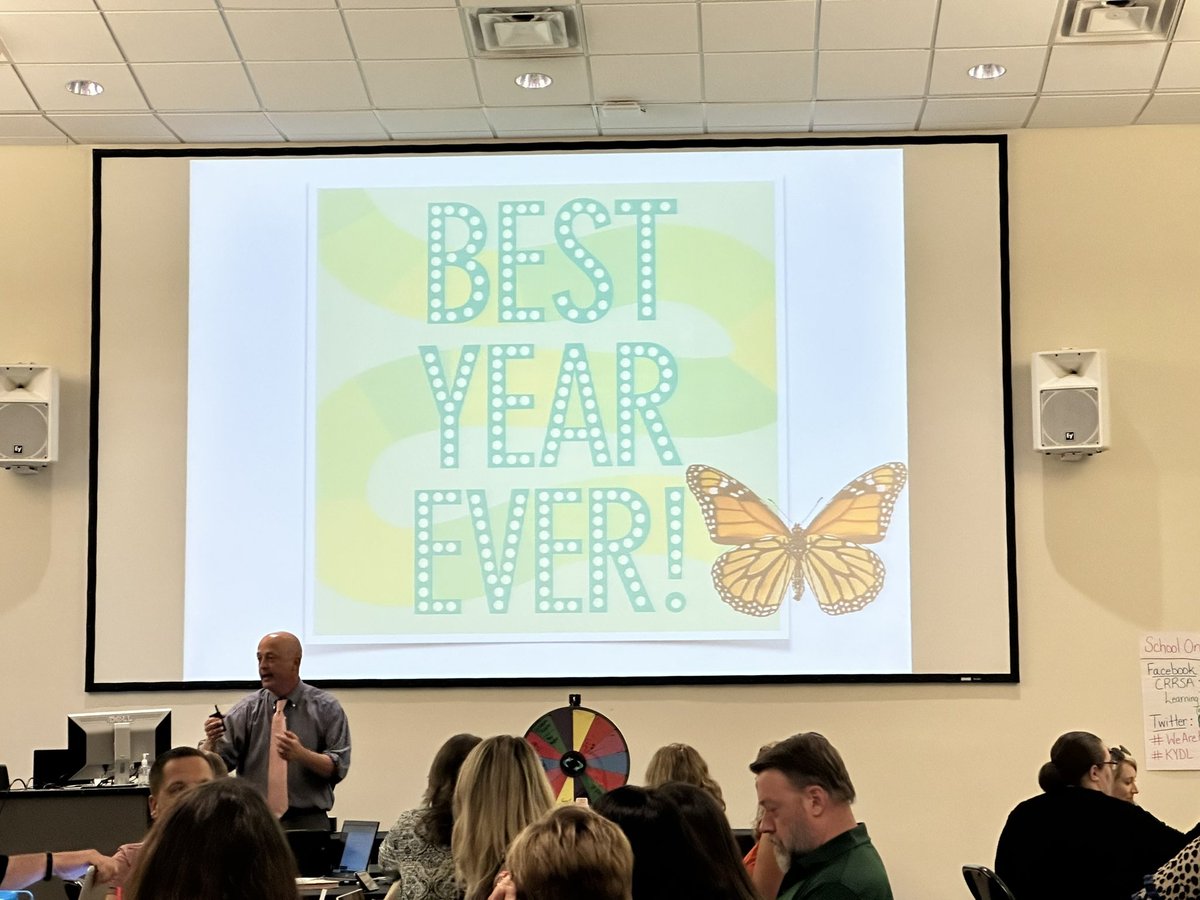 DrRHolbrook's tweet photo. Our School on FIRE 🔥 Day Two was a “Surprise &amp; Delight” as we had a 🦋 release to end the day after going through Stanford’s Design Thinking Framework and incorporating empathy interviews and building prototypes!!!#WeAreKEDC @BuddyBerry @KEDC1 @KEDCCRRSADL #KYDL #DrivingChange https://t.co/fmq1y0TDy1