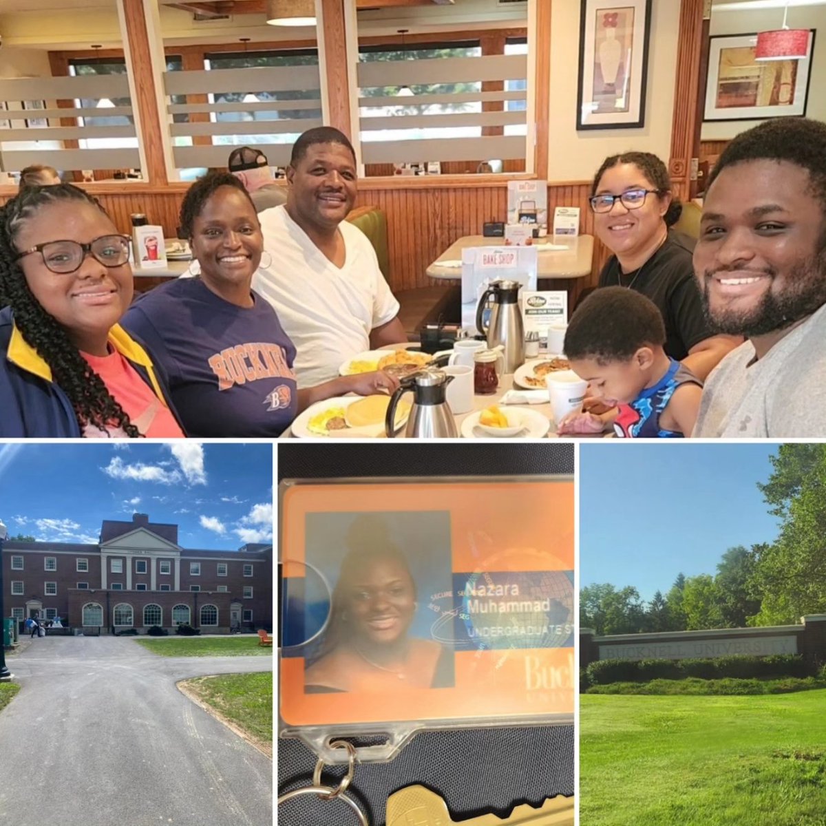 NazaraMuhammad's tweet photo. The last 36hrs. have been AMAZING!! I'm allll moved in and ready to conquer the WORLD on a FULL RIDE scholarship at a prestigious university! This Bucknellian is READY!!💪🏾
#BucknellUniversity2027🦬 https://t.co/FQEqg59eUU