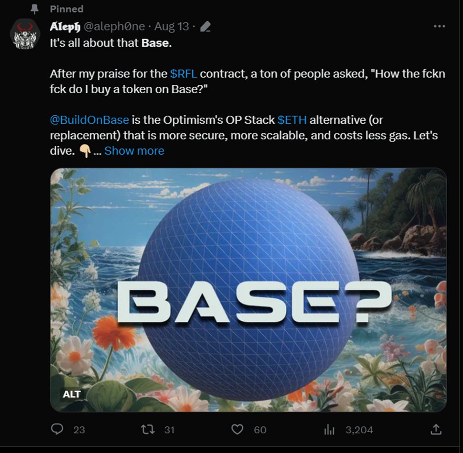 On the left, a normal Aleph0ne tweet.  No interaction.  On the right, when he pays for cheap bots and clout chases others. Almost as embarrassing as when he botted his own space and tried to pretend someone else did it. Do not associate with this life long fraud.  ooh, fraud.