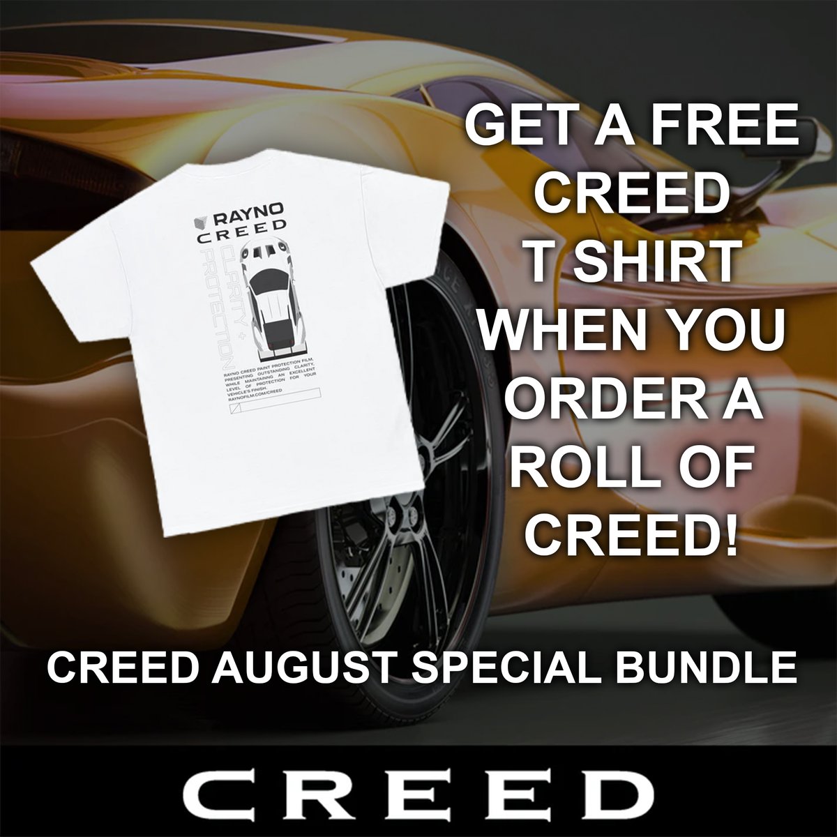 RaynoWindowFilm's tweet image. 🔥 Score a FREE Creed Clarity Shirt with any Creed roll purchase! Use Creed Promo bundle: vist.ly/8v3p

Plus, enjoy 20% OFF on all merch, no code needed. New styles just in - perfect for work or play!

#rayno #erayno #shoprayno #raynoppf
