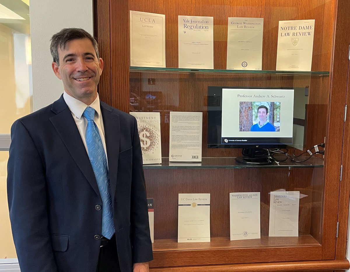 AAschwartzAA's tweet image. Finally made it to the #displaycase @ColoLaw!

In honor of my book, #investmentcrowdfunding, and the articles that came before it.

@OUPLaw @UCLALawReview @YaleJREG @GWLawReview @NotreDameLRev  @HarvardBusLaw @UCDavisLRev @WLULawReview @MinnesotaLawRev 

a.co/d/fwBUGW3