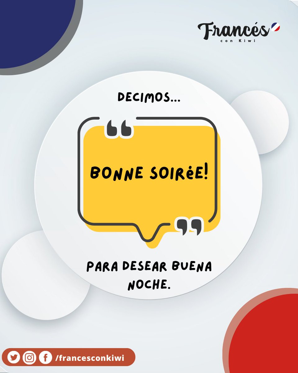 FrancesConKiwi's tweet photo. La expresión de hoy se usa para desearle al otro que pase bonita noche ❌No para saludar ni para antes de irse a dormir💤❌ ¿la conocías?
#fle #aprenderfrances #vocabulaire https://t.co/cL7UNU3zlD
