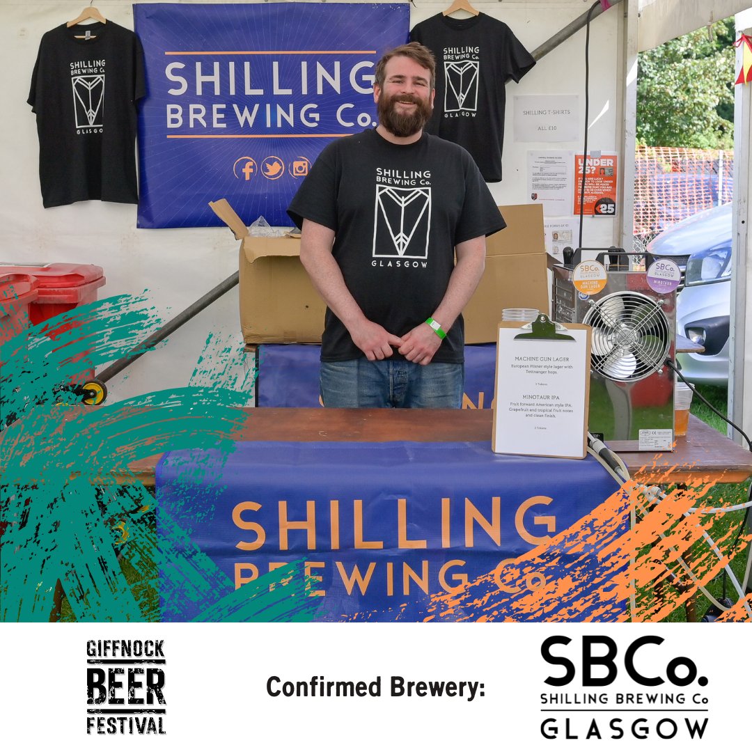 🍻9 days to go & we're delighted to announce that @shillingbrewco will be returning to the beer tent for this year's event, serving their amazing range of in-house brewed beers from Glasgow's No.1 brew pub! 🎟️Tickets!!: tikt.link/GBF2023 #GiffBeerFest2023 #GBF23