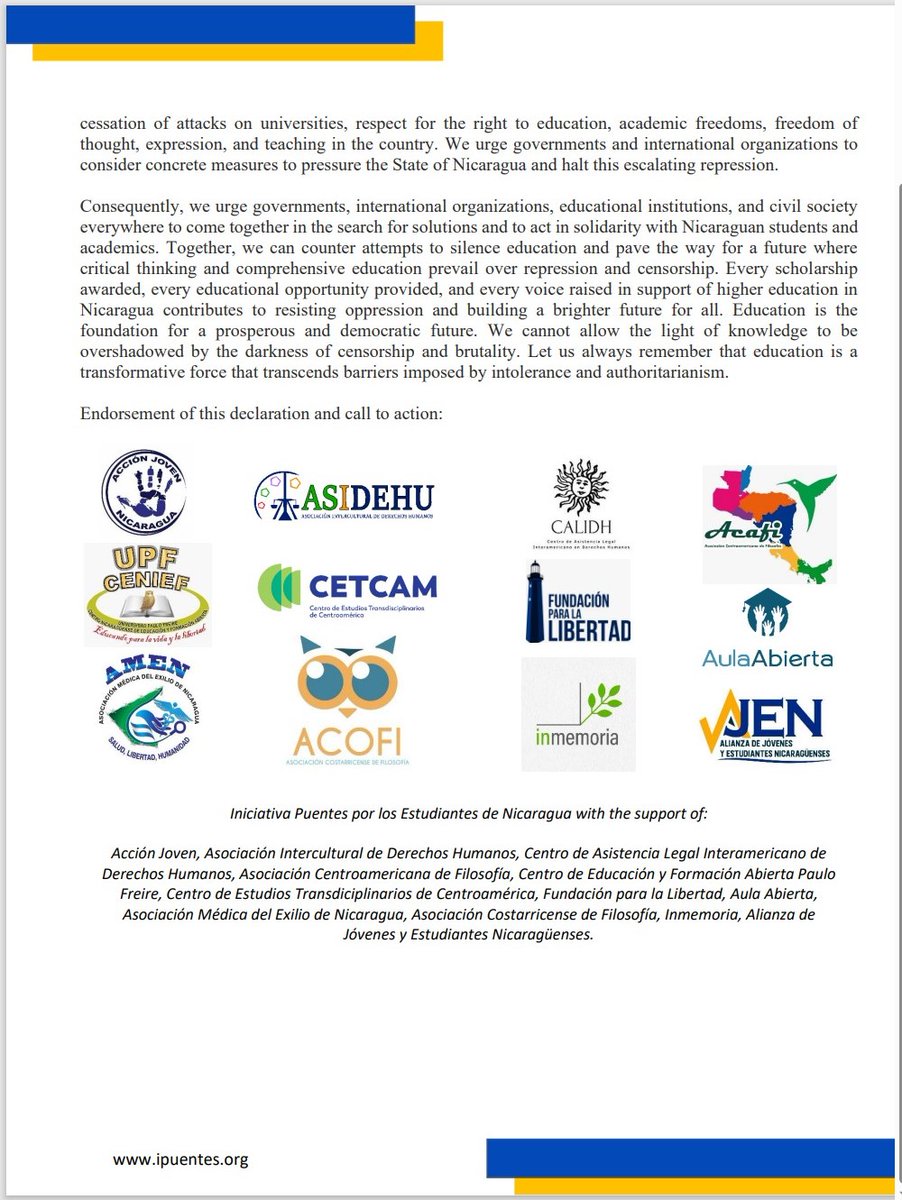 #UrgentDeclaration_CalltoAction

The actions undertaken by the government, ranging from arbitrary confiscations of educational institutions to massive university expulsions and teacher dismissals, represent a direct assault on the fundamental principles of higher education.