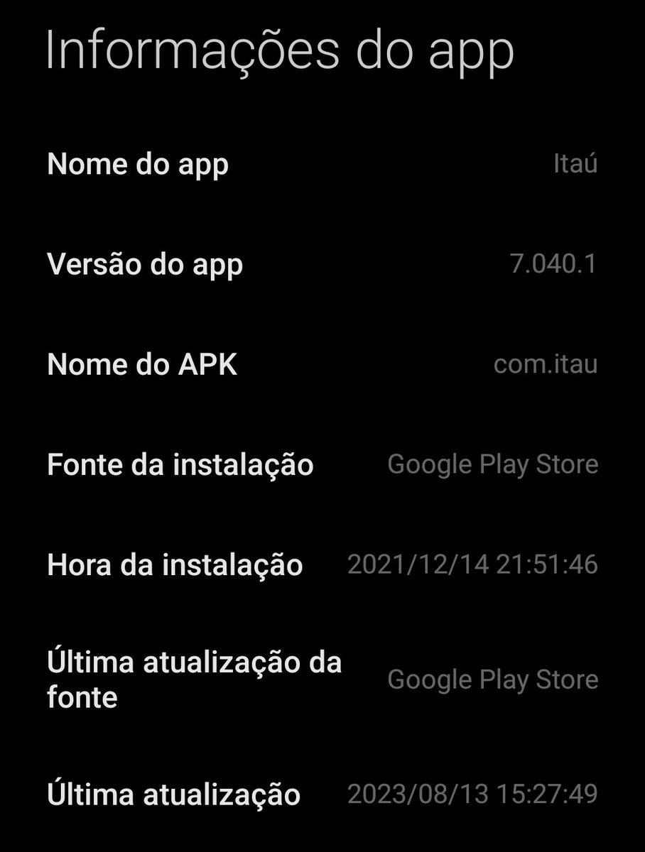 LuaraMineiro's tweet photo. @itau sabem quando vão lançar outra versão do app? Com a versão atual não consigo abrir o app https://t.co/PUugFYxoLh