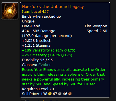 td_rules's tweet photo. It finally dropped! The item that starts the questline for the Evoker legendary. It only took a few months to get it to drop but after the questline we are really gaming.
Likely finishing that off tonight after some SMRPG Any% Practice. https://t.co/66x4vEPyJR