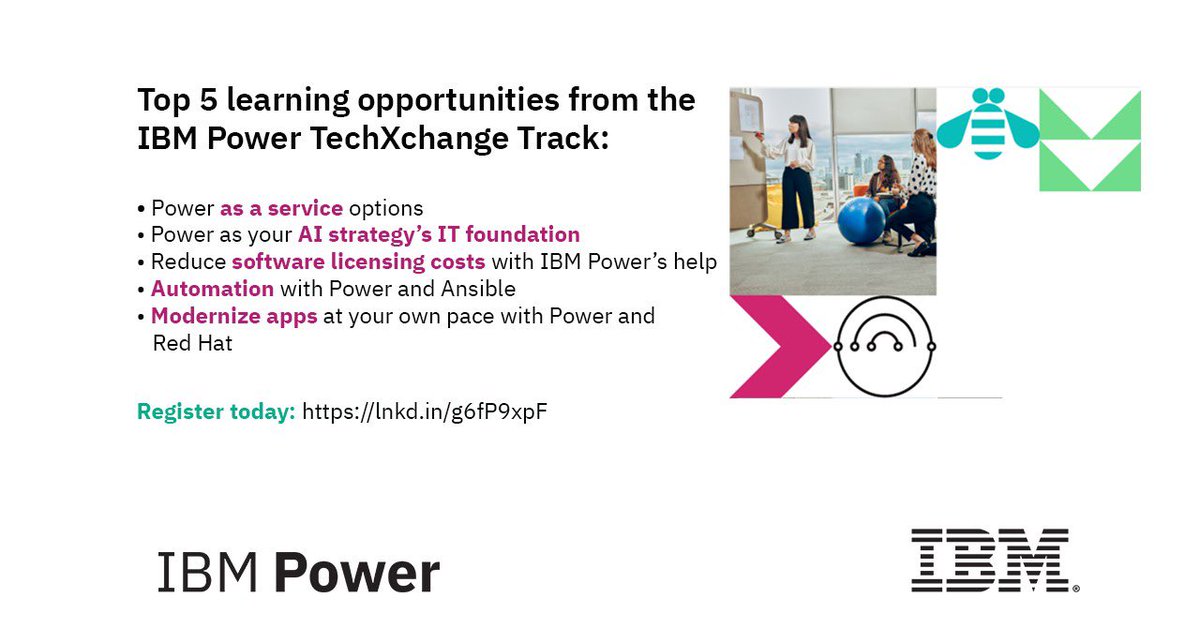 rgsingh's tweet photo. Innovation awaits at IBM TechXchange! Get hands-on experience with the latest IBM Power10 technology and discover how it fits seamlessly into the Hybrid Cloud landscape with 60+ technical sessions
https://t.co/fCVJ7foeBX
#IBMTechXchange #IBMPowerTXC #IBMPower10 #HybridCloud https://t.co/PH4Iw6XssT