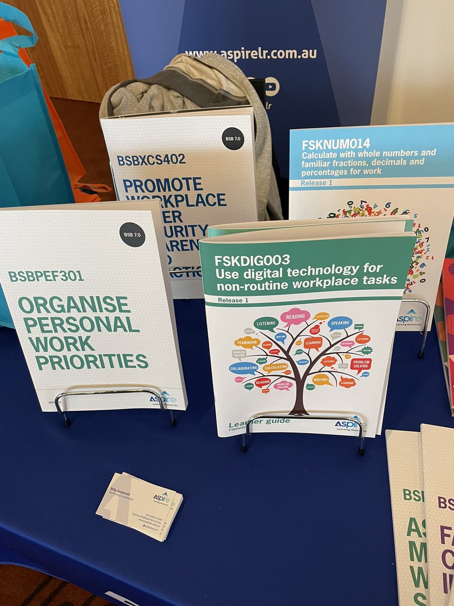 What a morning it’s already been at the VDC National VET Teaching and Learning Conference. Come by our stand, grab an Aspire bag, some choccies and enter to win a $250 Visa card!Check out our new Learning and Assessment resources while you are here too! 

#VETTLC2023 #WorldSkills