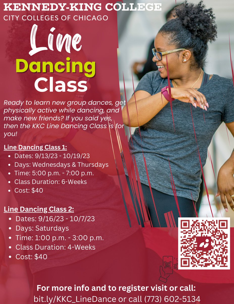 #Chicago, ready to learn awesome new line dance moves while having a blast? Our #LineDancing class is perfect for beginners & experienced dancers alike. Get your dancing shoes ready for an unforgettable experience! For more infor & to register: bit.ly/KKC_LineDance