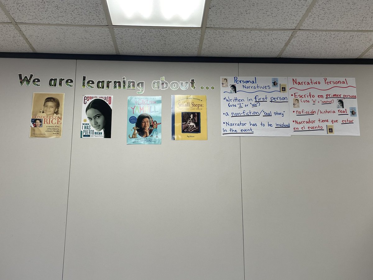 1EThompson's tweet image. Student work is displayed, Anchor charts up, vocabulary words are posted and students are engaged in learning.  m❤️☮️🤩💡#ReadyforSuccess #LetYourLIGHTShine @AldineISD @SammonsES_AISD