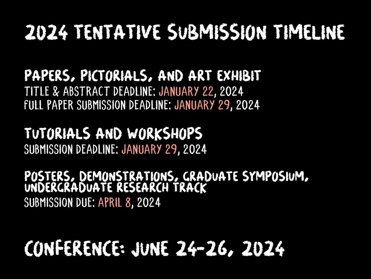 👾🎨🦄🎓Consider us for your work! 🎓🦄🎨👾

cc.acm.org/2024/