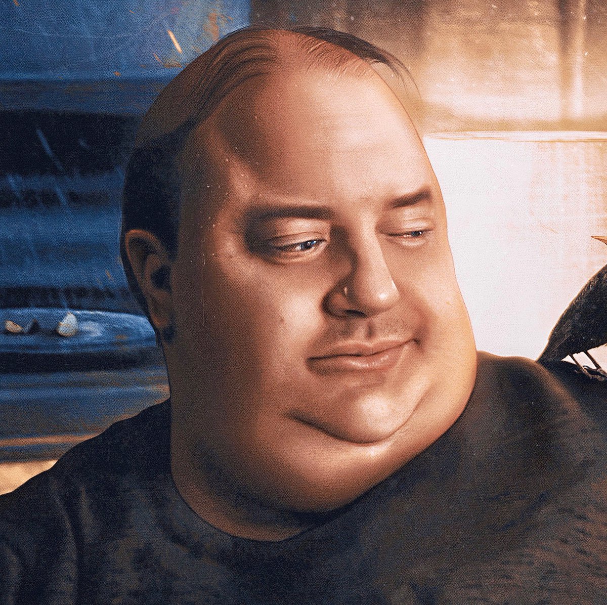 "He's just a poor, big animal. And I feel bad for Ahab as well." #thewhale #brendanfraser