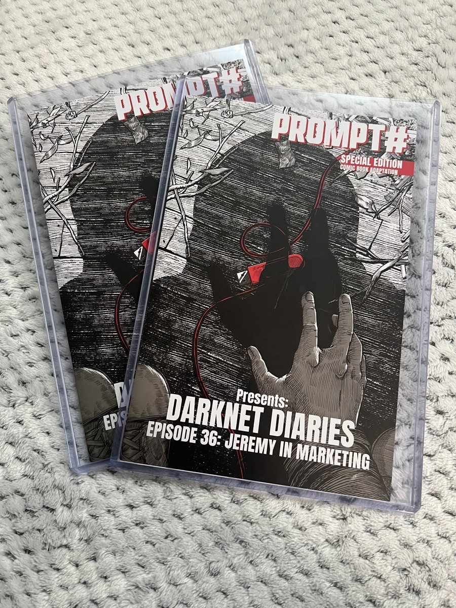 BsidesSD's tweet photo. If we were to have an auction for some signed @JackRhysider issues of PROMPT# where all proceeds go to BSides San Diego, would you be interested? @SecurityBSides @DarknetDiaries 
#AskingForaFriend https://t.co/BWnuzrdx1X