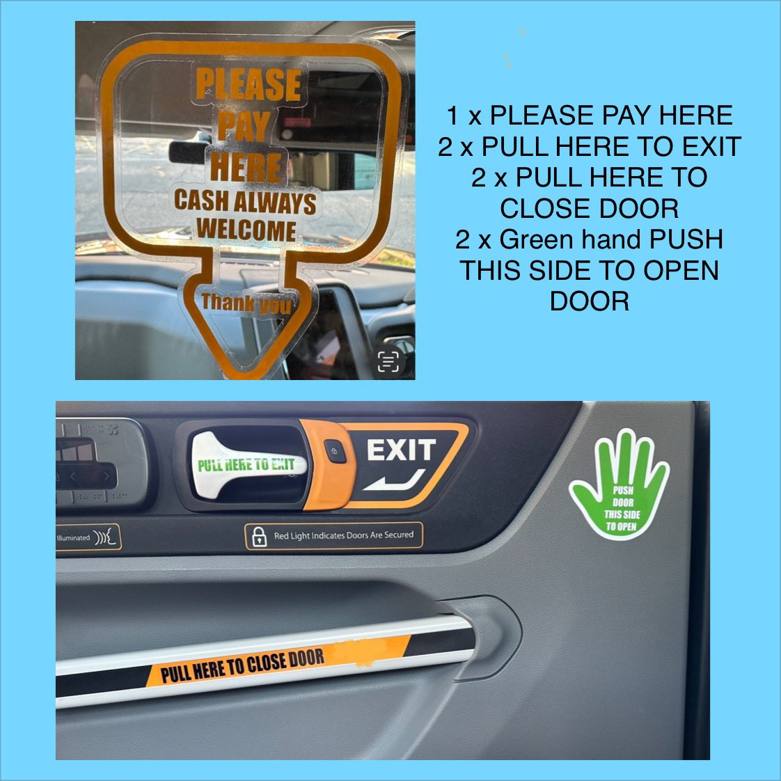 Taxi decal stickers help customers with opening and closing doors in taxis. LEVCTXE <a href="/TheLTDA/">The LTDA</a>  #levctaxidtivers 
Head on over to my Facebook page and private message me to order TIA or pop on ebay