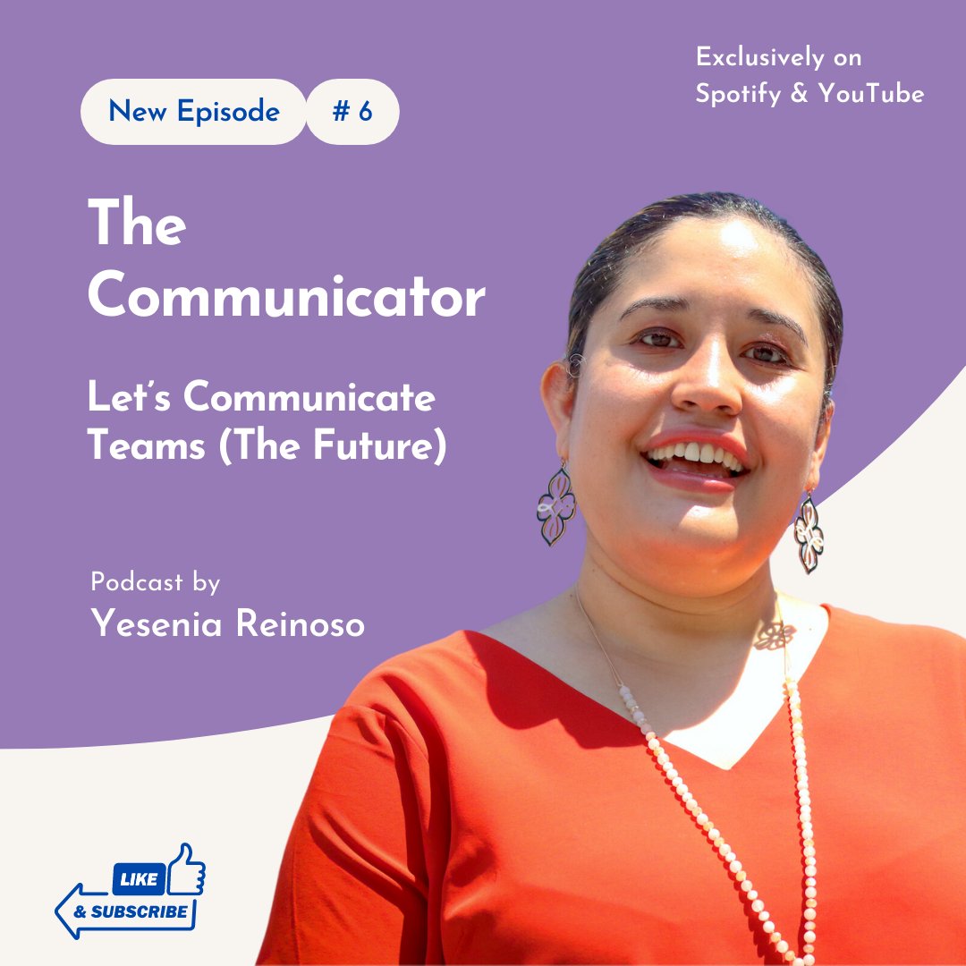 y_communicate's tweet photo. Before Episode 7 comes out next week, listen to Episode 6 of #TheCommunicator. Host @YeseniaReinoso4 talks about the future of the communications teams in this 2-part series.

https://t.co/EIz2dBItpZ https://t.co/3XrBEYrpwO