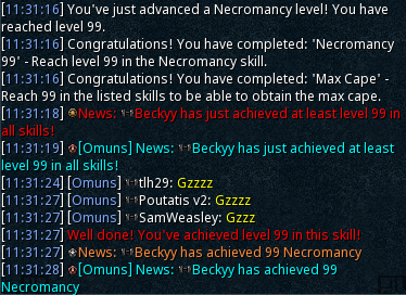 RsBeckyy's tweet photo. Necro pet and level 99!! Got pet right before re-maxing 🥳 https://t.co/u7KYbhAWBR