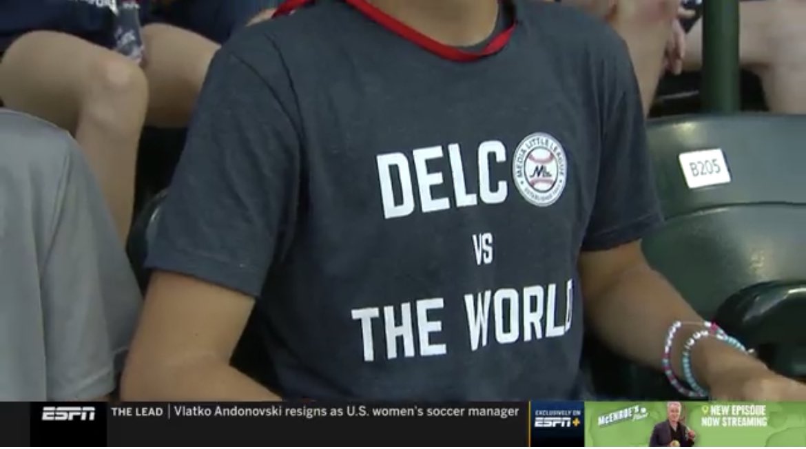 CrossingBroad's tweet image. Delco has taken over the Little League World Series