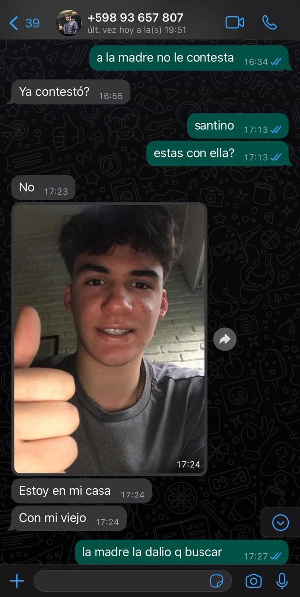 Esta lacra sabe que mató a una gurisa inocente y está contento en la casa, los que lo defienden son unos soretes