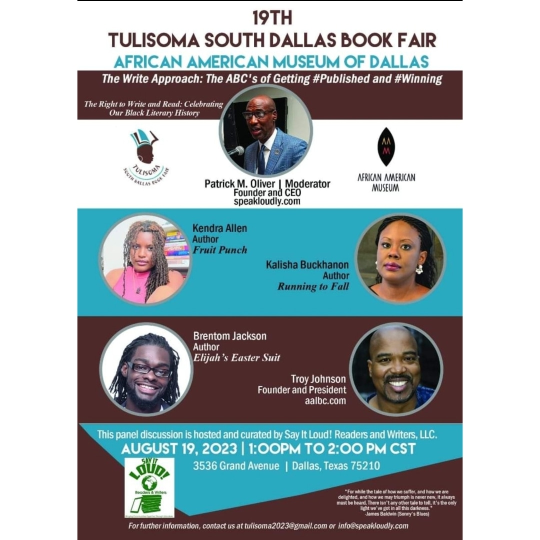 BrentomJackson's tweet image. Tulisoma South Dallas Bookfair. This weekend: August 18th &amp;amp; 19th.