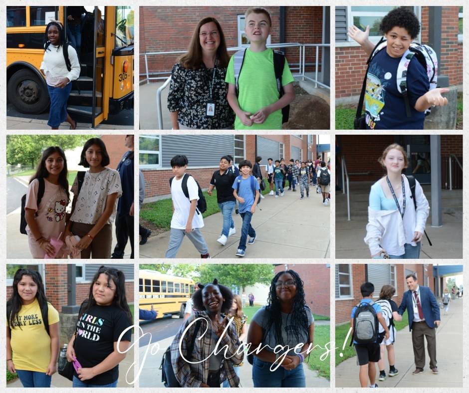 TheLeestownWay's tweet photo. First day energy was all over Leestown Middle School! We were SO excited to welcome our 7th/8th grade Chargers back AND to get to know our incoming 6th graders! @FCPSKY https://t.co/xm8xs1H7y1