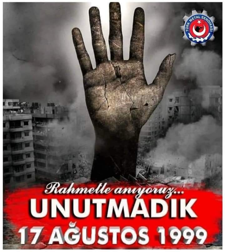 #Unutmadık
#Unutmayacağız
#17Ağustos1999 
#RahmetleAnıyoruz