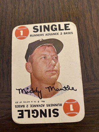 mjolnir1212's tweet photo. @CardsStory Mantle topps game. Pencil on back. $55. $1 pwe. $5bmwt. https://t.co/3J48UihwHn