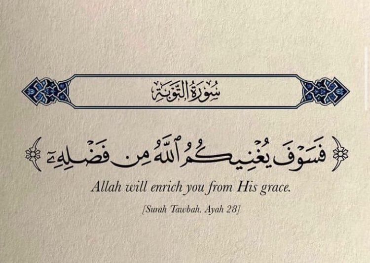 Al__Quraan's tweet photo. Allah will enrich you with His grace. https://t.co/1dk5xKv2jE