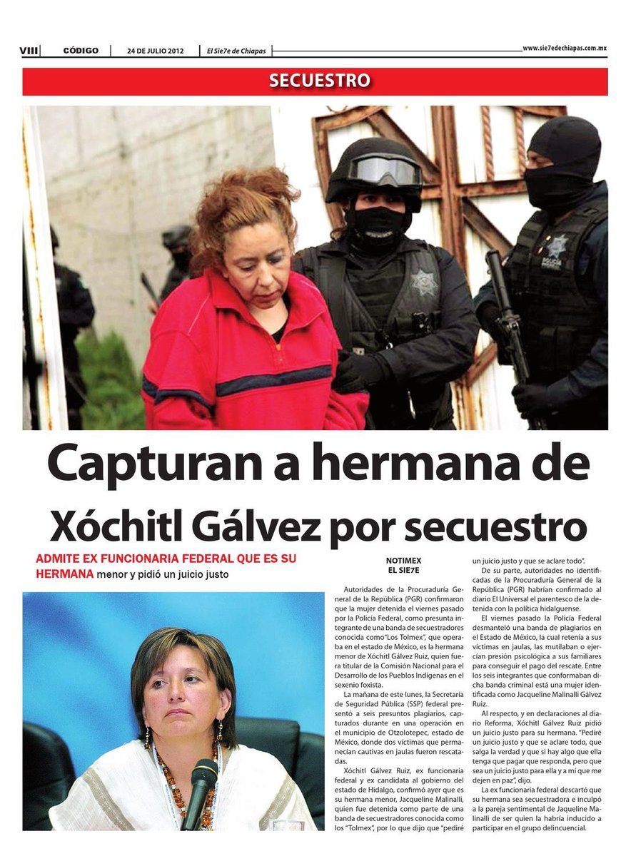 @XochitlGalvez Que poca madre de la familia #GalvezRuiz