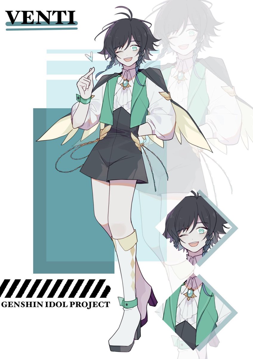 這是我參與了噗浪平台上的
『原神偶像企劃』的成品圖
排版負責人/主揪：龜茲
望各位喜歡，也可以點進去欣賞其他人的作品噢🥰
Plurk: plurk.com/p/pcualy