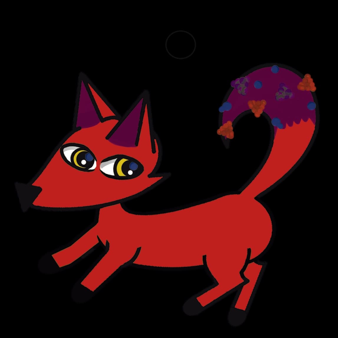 TickysTrinkets's tweet photo. My first cottagecore critter design is finished! Meet Candy! I will be writing a short story for her that will come with her once I've finished the pins, stickers, and keychain designs #cottagecorecritters #cottagecore #art #fox #berries #digitalart #krita #merchcomingsoon https://t.co/5hRtCLHbWM