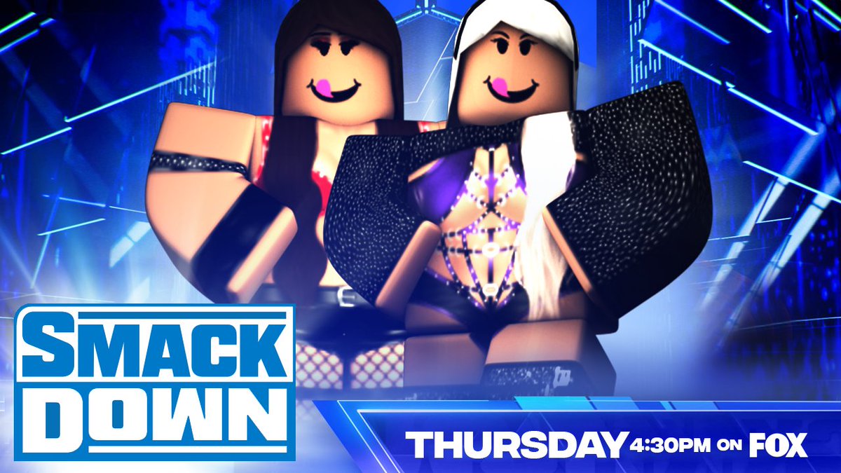 _WWERoblox's tweet photo. -SMACKDOWN- 

@DylPickIe goes one on one with @del_nakamura he looks to make a statement will it happen?
-
@LxcyMxtthxws looks to put a end to @amensuxx Run 
-
The NEW IC Champ @12chopz is set to be in action against @Hayter2Senpai 
-
#BethRose Looks to end #Aryse Quickly 

#WWE https://t.co/QnTtOrIl7I