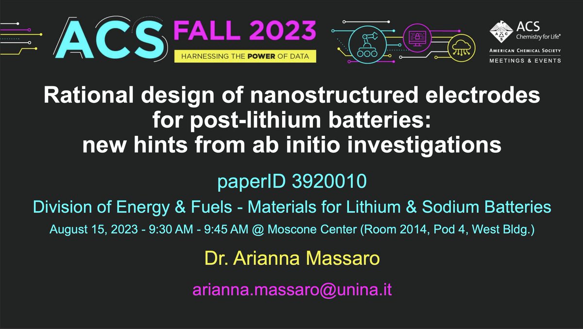 musichemlab's tweet photo. Our @ary_mass proudly representing MUSICHEM lab at the #ACSFall2023 in San Francisco with three talks at @ACS_ENFL @ACSCOMP &amp; @ACSINORDivision 💪

@anitachemwalker @quantumpeacock https://t.co/9ZQpi7xacw