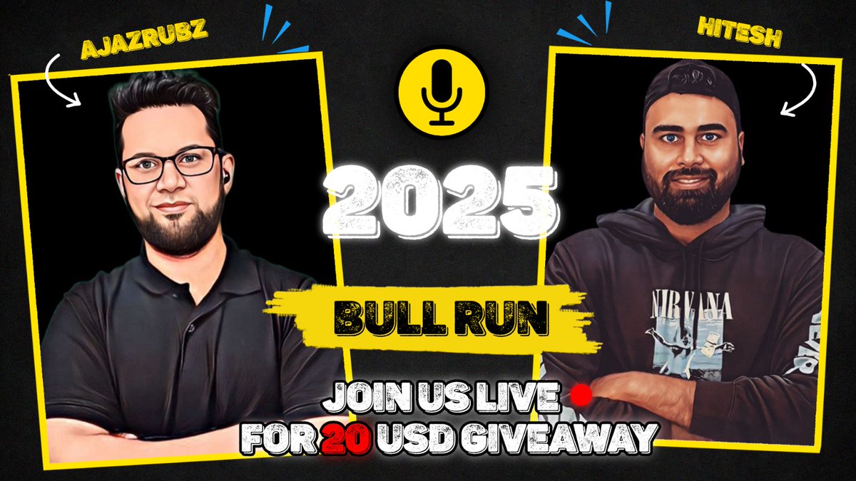 "🚀 Ready to dive into the future of crypto? 

Join me &amp; <a href="/hmalviya9/">hitesh.eth</a>  for a LIVE discussion on Mega Bull Run 2025 and the latest trends in the crypto world.

 Don't miss out on insights, excitement, and a chance to win $20 in our giveaway! 🎉

🔥 Save the date: 17/08/2023 at 5 pm