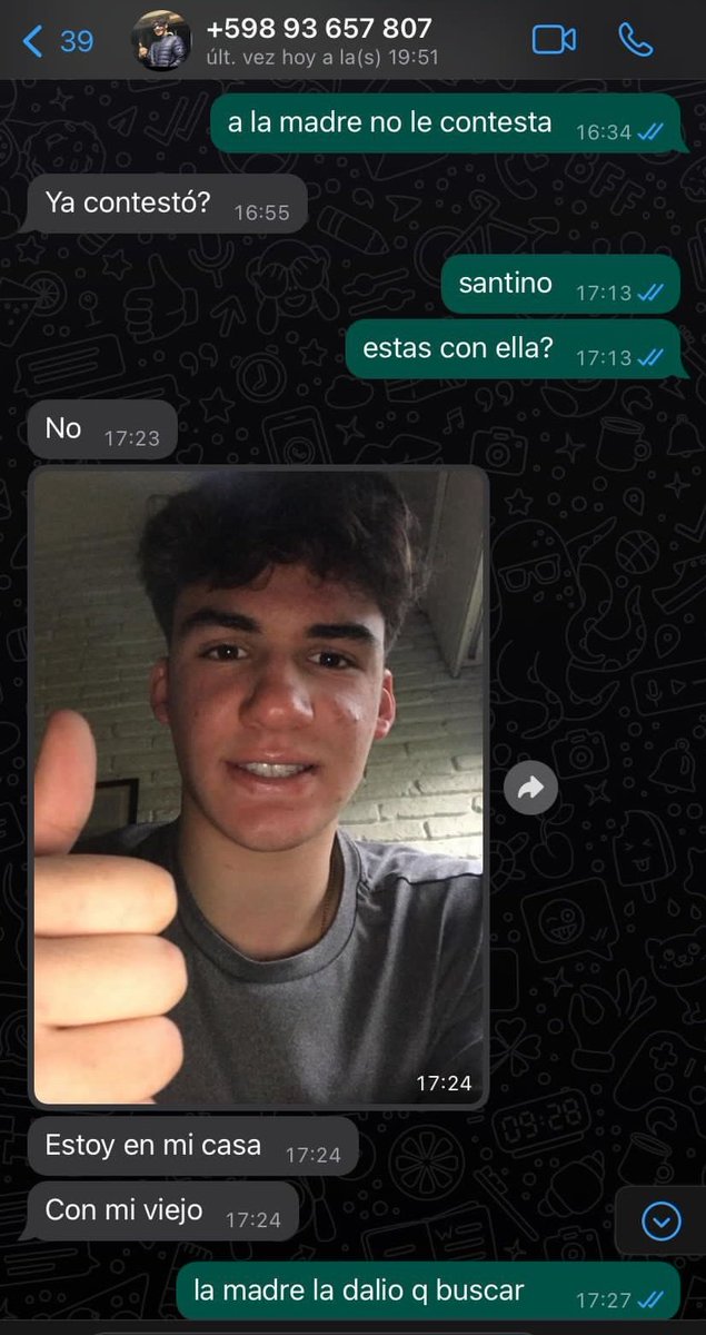 "Ya contestó?" Mentiroso asesino hdp. Que impotencia.