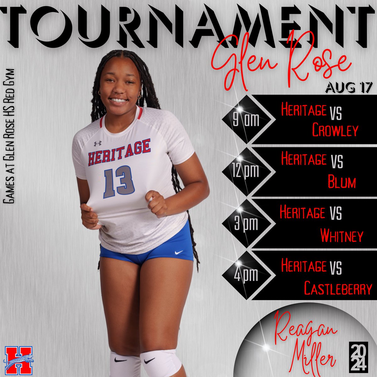๐๐๐๐ ๐๐ง ๐. ๐๐ข๐ฅ๐ฅ๐๐ซ (@reagan_m_miller) on Twitter photo Ready to get back on track before district with <a href="/jaguarvball/">Heritage Volleyball</a>! Come check us out in Glen Rose!
#dtidwit #ironsharpensiron <a href="/jaguarvball_bc/">Heritage Volleyball Booster Club</a> <a href="/KenMurphyPhoto/">Ken Murphy Photography</a> <a href="/MabraDodie/">Dodie Deaton Mabra</a> <a href="/BlackGirlVolle1/">Black Girl Volleyball Magic</a> Ready to get back on track before district with <a href="/jaguarvball/">Heritage Volleyball</a>! Come check us out in Glen Rose!
#dtidwit #ironsharpensiron <a href="/jaguarvball_bc/">Heritage Volleyball Booster Club</a> <a href="/KenMurphyPhoto/">Ken Murphy Photography</a> <a href="/MabraDodie/">Dodie Deaton Mabra</a> <a href="/BlackGirlVolle1/">Black Girl Volleyball Magic</a>