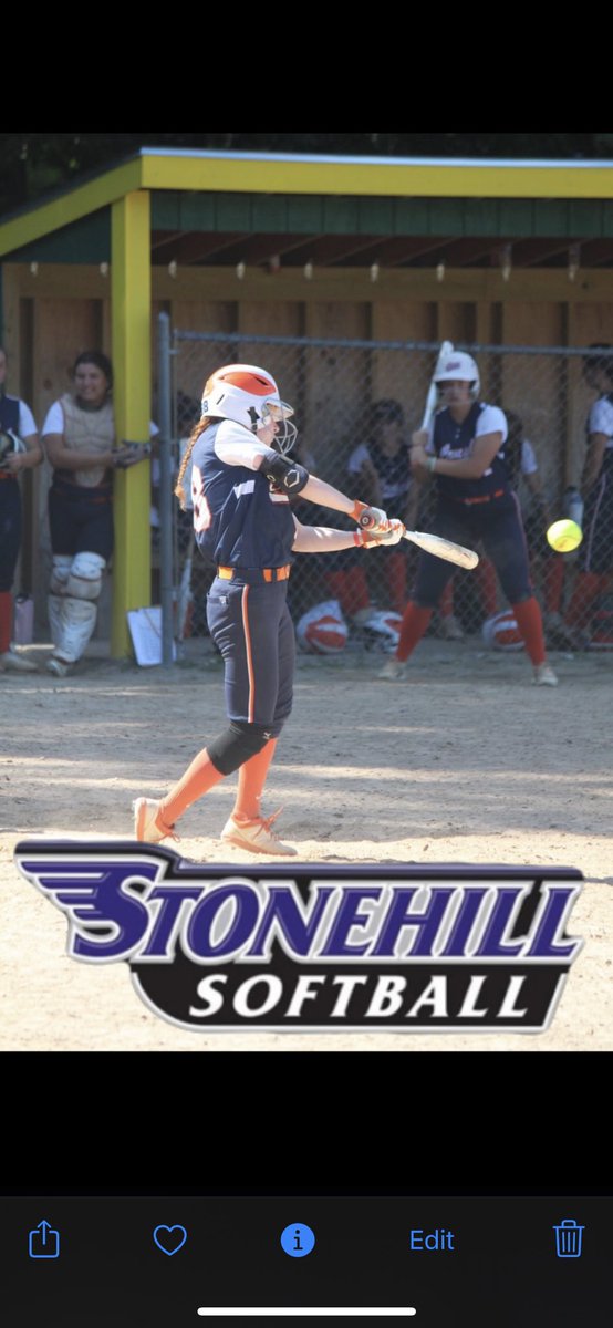 88JennyOlson's tweet photo. I am excited to announce that I have verbally committed to further my academic and athletic career at the Stonehill College. Thank you to my parents, teammates, and coaches, who have helped me along this journey. Thank you Coach Ali for this wonderful opportunity! Go Skyhawks! https://t.co/MVr6u8uARP