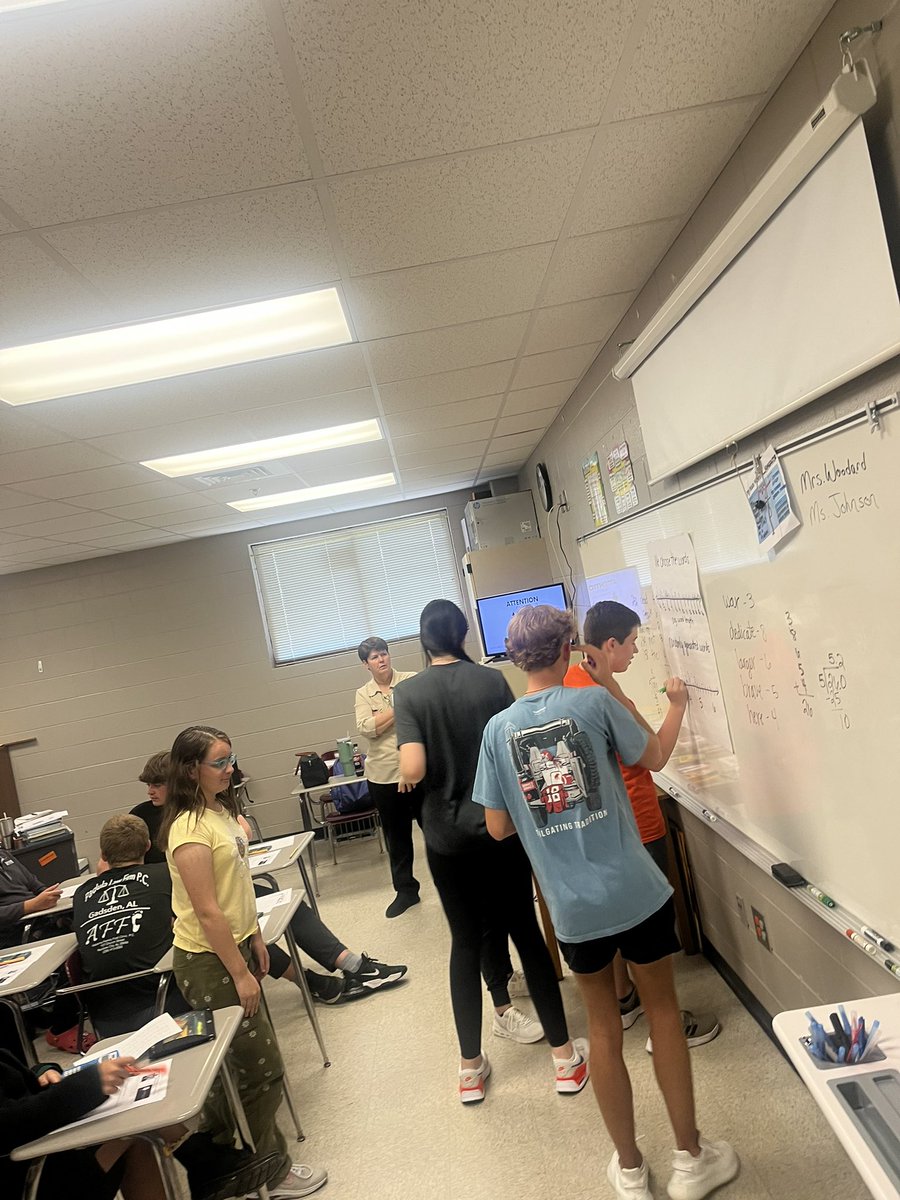 jenzyjohnson's tweet photo. @LeighTwigg look at these engaged students! It’s been a great week at @sshspanthers working with students on rational numbers and collecting/displaying data. Their thinking and questioning is so impressive! This is why teaching is an amazing profession! https://t.co/ATSdLeEudF